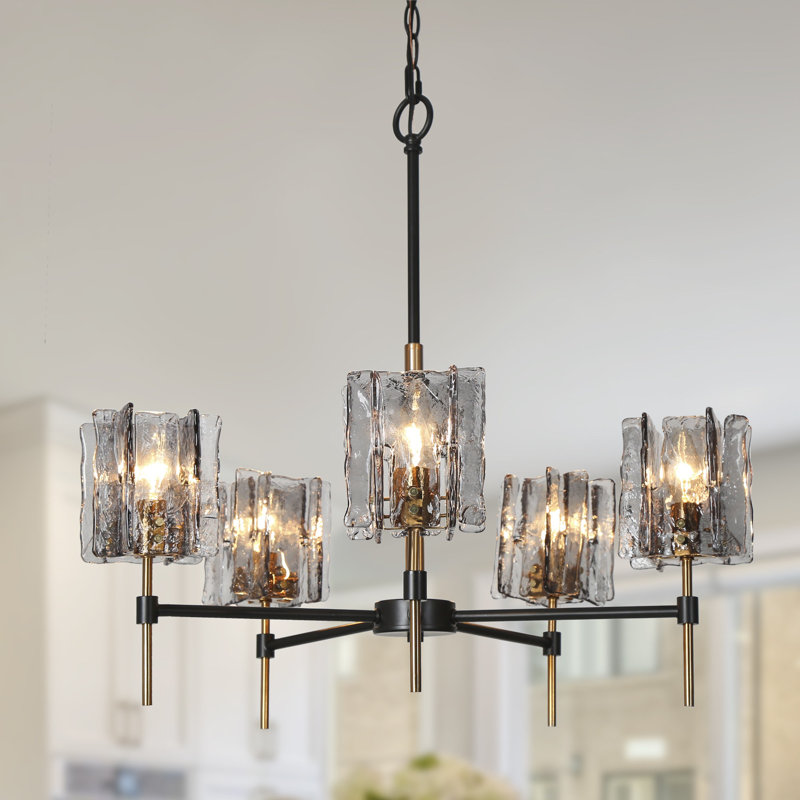 Willa Arlo™ Interiors Quitman 5 - Light Wagon Wheel Chandelier & Reviews | Wayfair